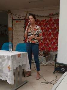 Maísa Furtado em palestra sobre Transtorno de Estresse Pós Traumático (TEPT) e tratamento cognitivo comportamental na UFF - Rio das Ostras.               